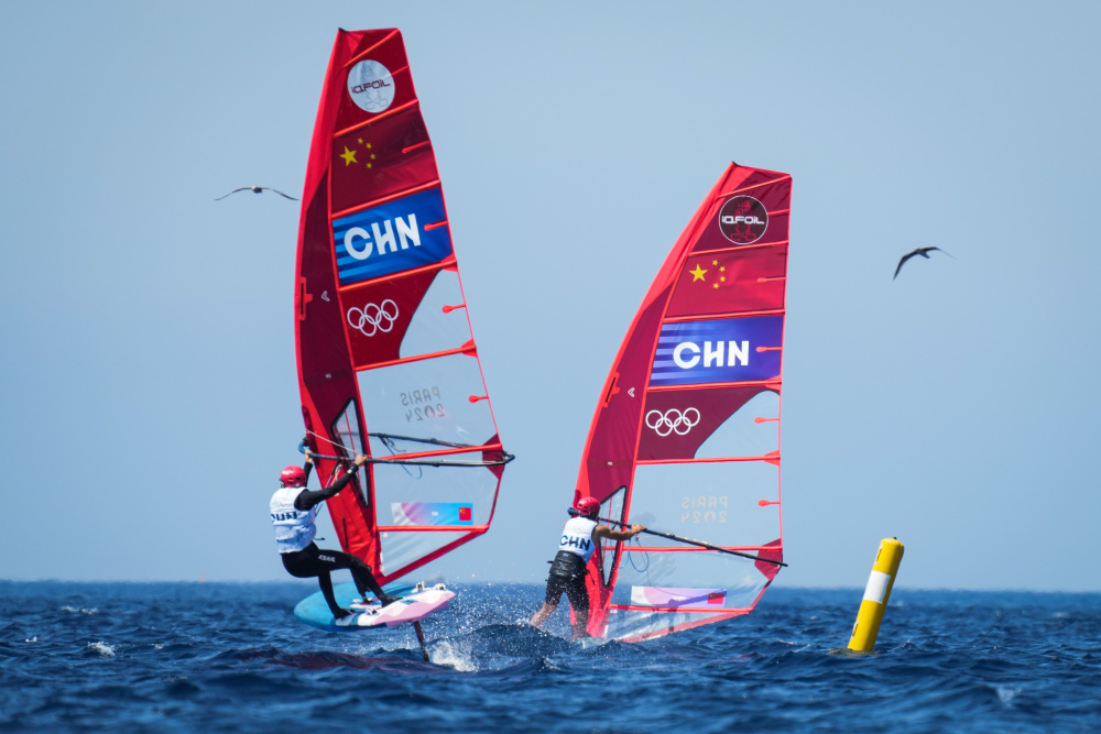 瑞士代表队在帆船比赛中取得胜利 瑞士代表队在帆船比赛中取得胜利